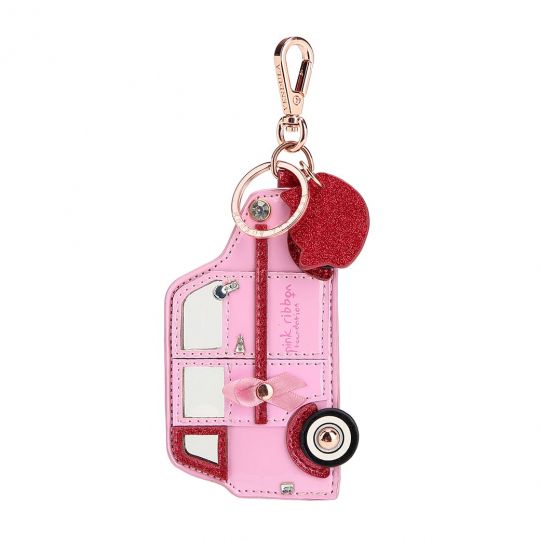 Pink Ribbon Foundation London Cats and Corgis Pink Key Charm