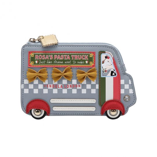 Rosa's Pasta Truck-Geldbörse mit Reißverschluss