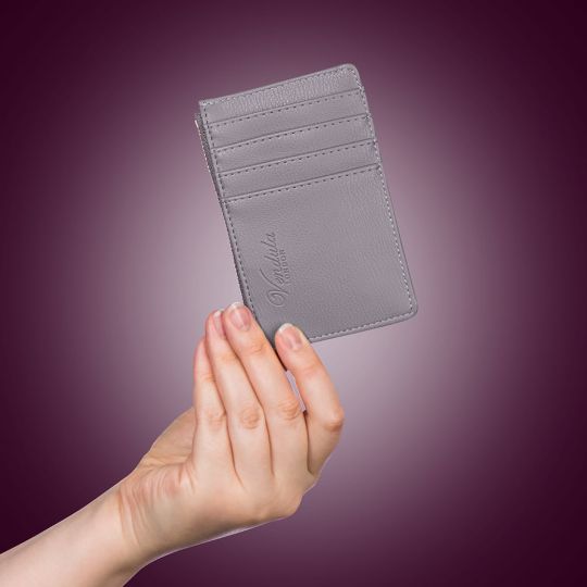Colour Pop Geldbörse und Kartenhalter mit Reißverschluss-Grau