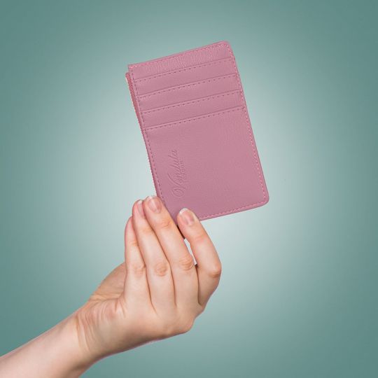 Portamonete e Portacarte Con Zip Colour Pop-Rosa