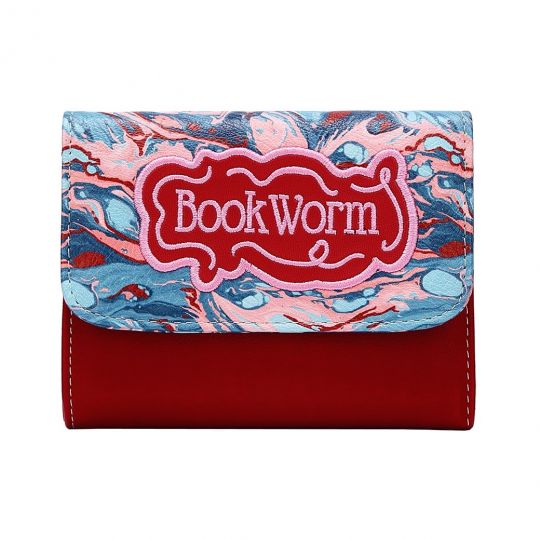 Bookworm Kleine Damenbrieftasche Trifold 