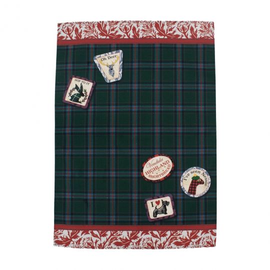 Vendula Highland Fling Set of Two Woven Tea Towels