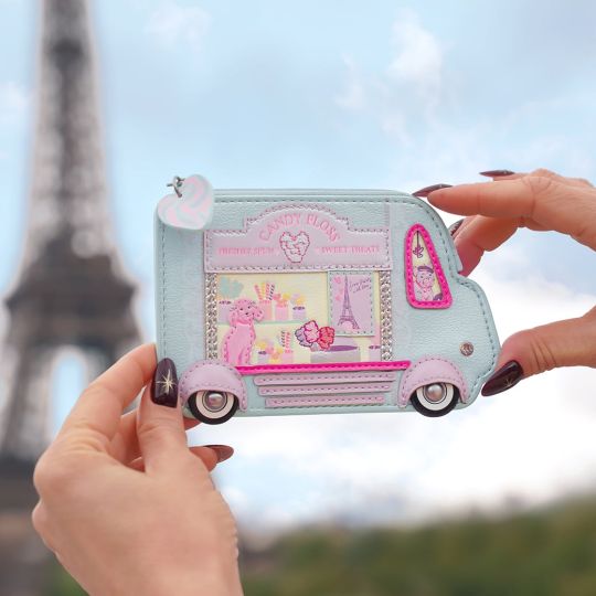 Candy Floss Cart-Geldbörse mit Reißverschluss