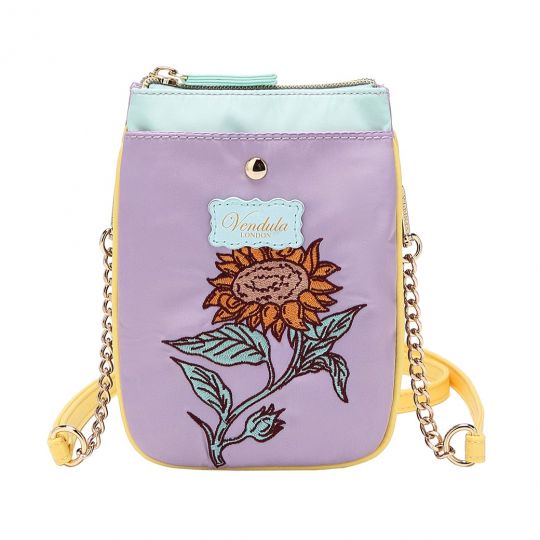Easy Going Phone Pouch Sunflower Motif