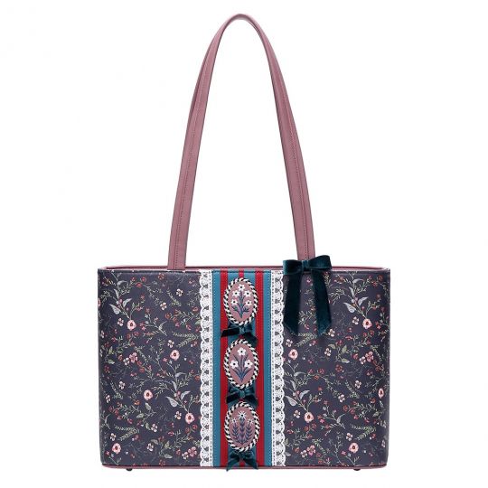 Vendula Heritage: Georgian Floral Shopper Bag