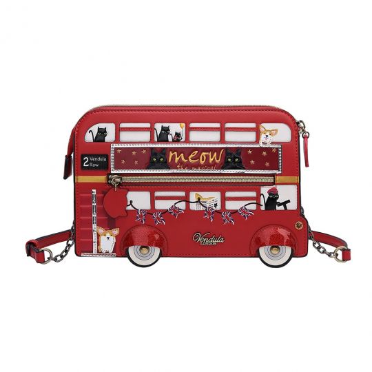London Cats and Corgis Bus-Umhängetasche