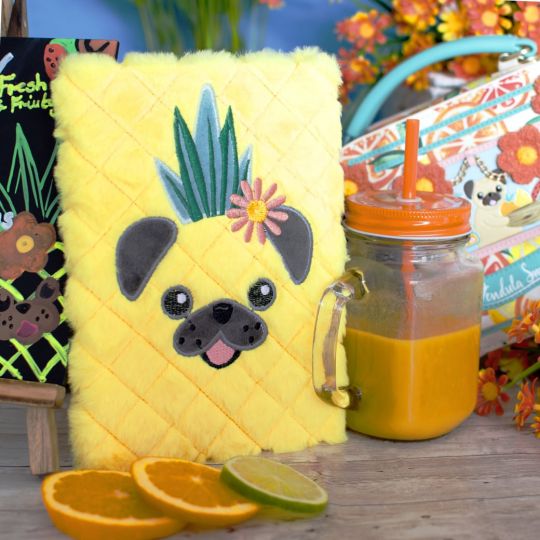 Vendula Smoothies (Fluffy Pugnapple)-A5-Hardcover-Notizbuch