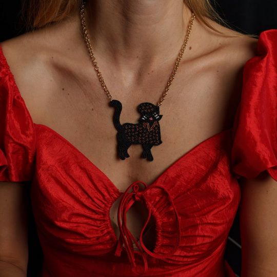 Collier ''Chat'' The Sherlock Detective Agency