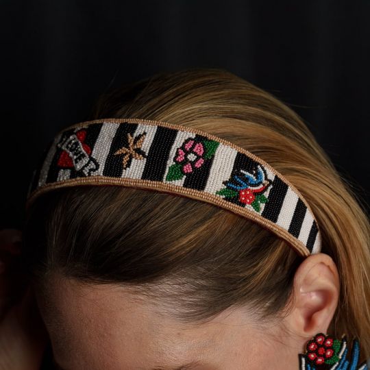 Vendula Tattoo Studio Beaded Stripe Headband