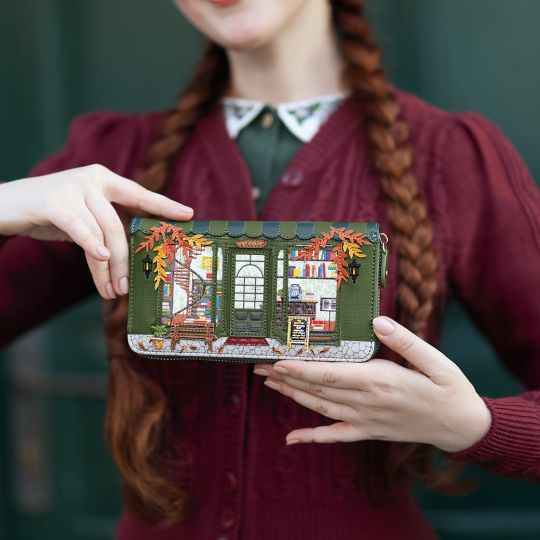 The Old Bookshop - Green Edition - Large Ziparound Wallet