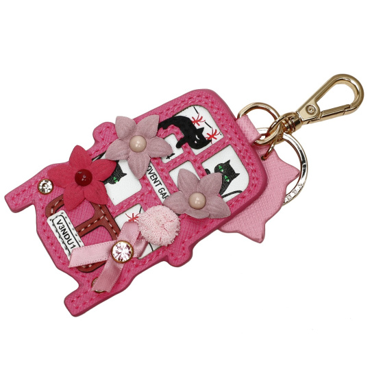 Pink bus keychain online