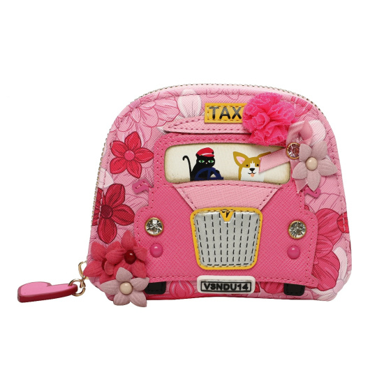 Vendula X Pink Ribbon Foundation London Cats Corgis Floral Folding Shopper Purse