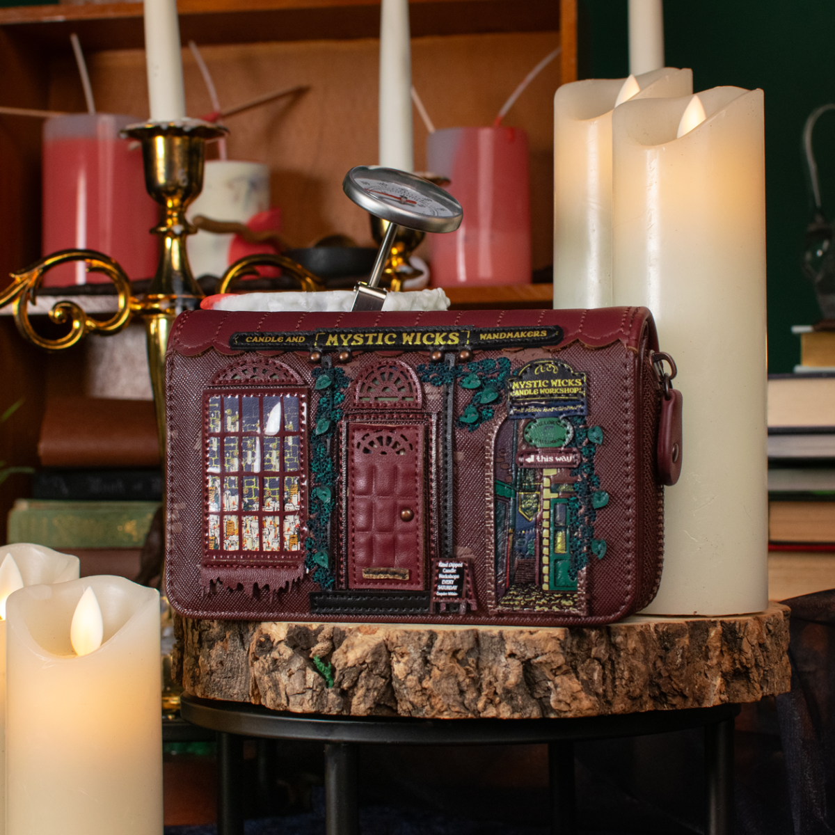 Mystic Wicks Candle and Wandmakers Medium Ziparound Wallet
