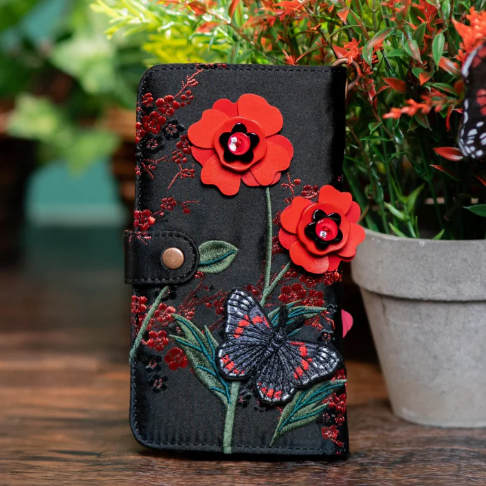 Butterfly Garden Universal Flip Phone Case