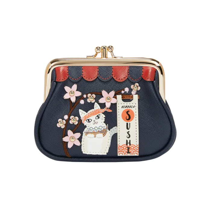 Portamonete Con Clip Vendula Sushi - Blue Edition