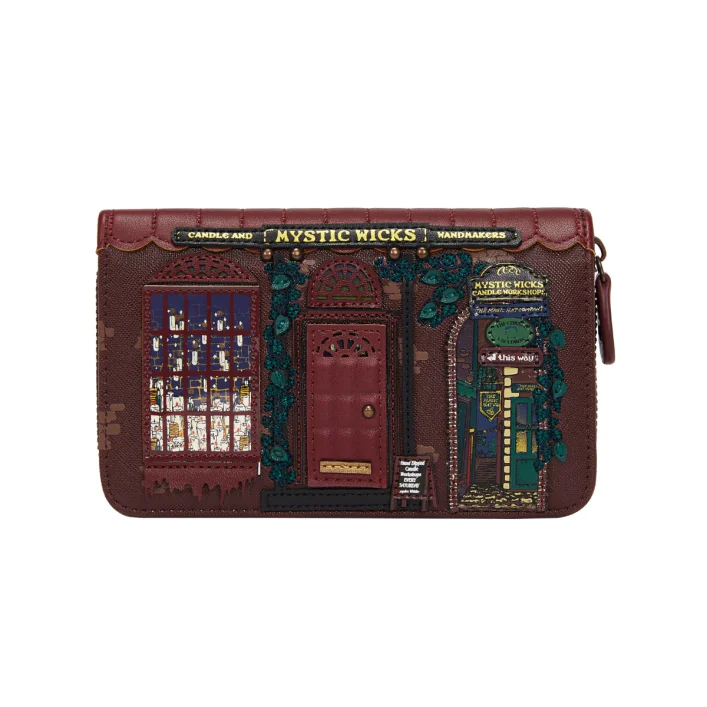 Portafoglio da Donna con Zip Mystic Wicks Candle and Wandmakers