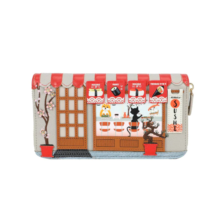 Vendula Sushi - Grey Edition Large Ziparound Wallet
