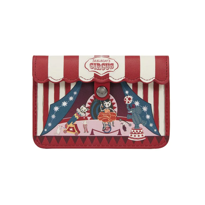 Skelecat's Travelling Ghost Circus Accordion Card wallet