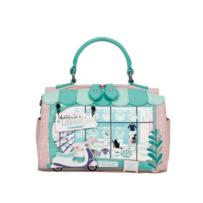 Bubble Cats Laundromat Hollis Bag