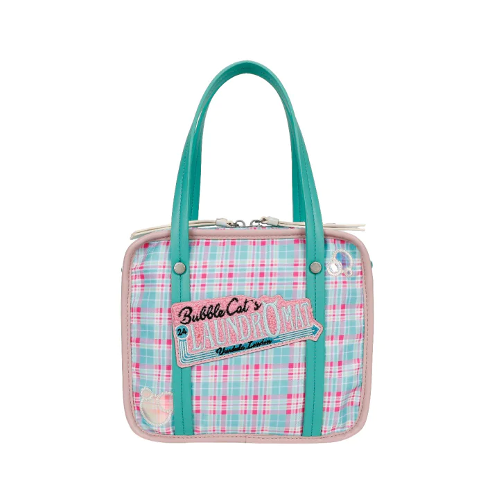 Pequeño Bolso Tote ''Laundry'' Bubble Cats Laundromat