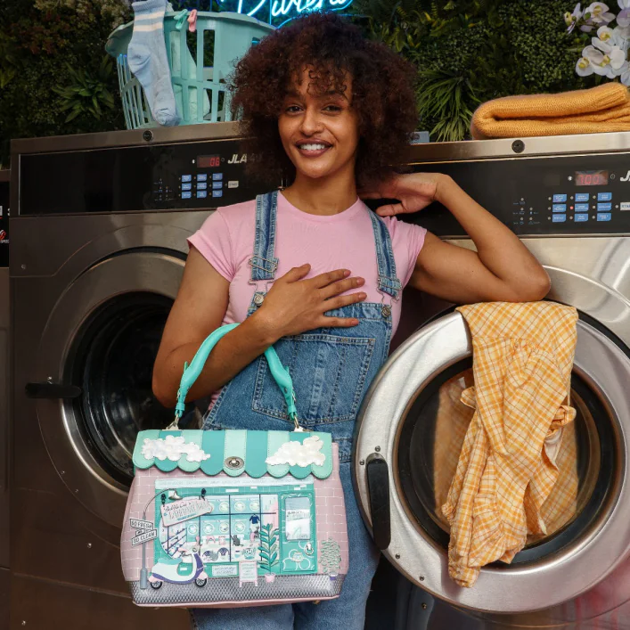Bubble Cats Laundromat Grace Bag