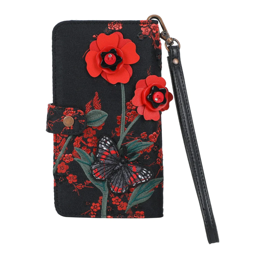 Butterfly Garden Universal Flip Phone Case Butterfly Garden Universal Flip Phone Case