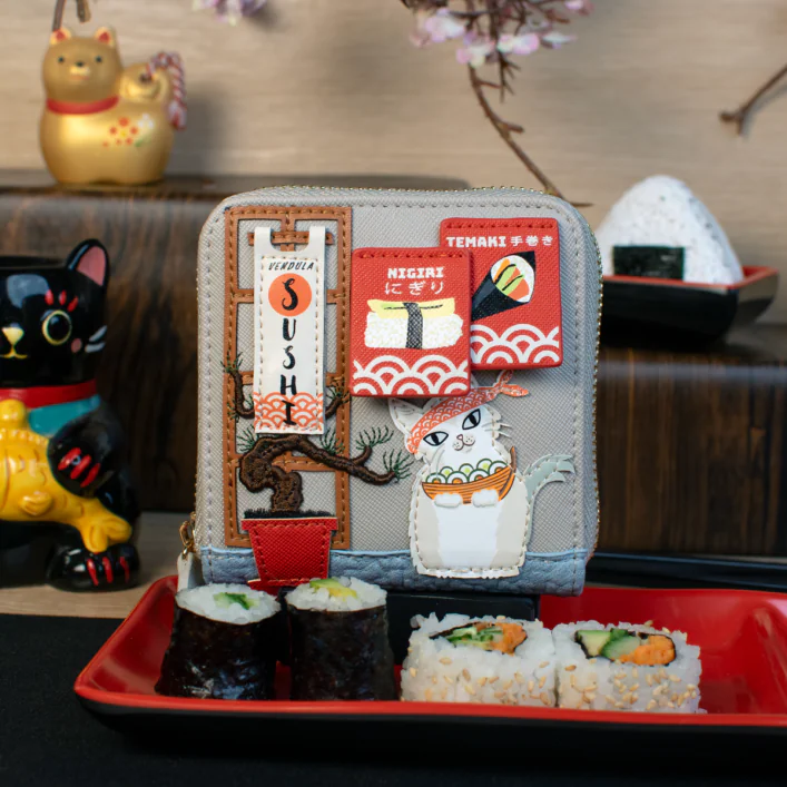 Vendula Sushi - Grey Edition Square Wallet