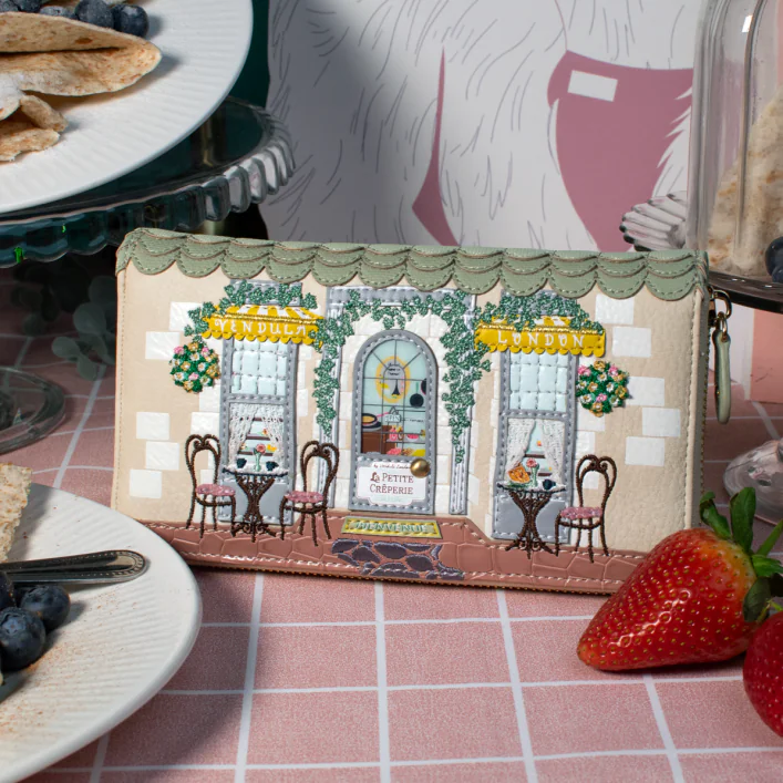 La Petite Creperie Large Ziparound Wallet