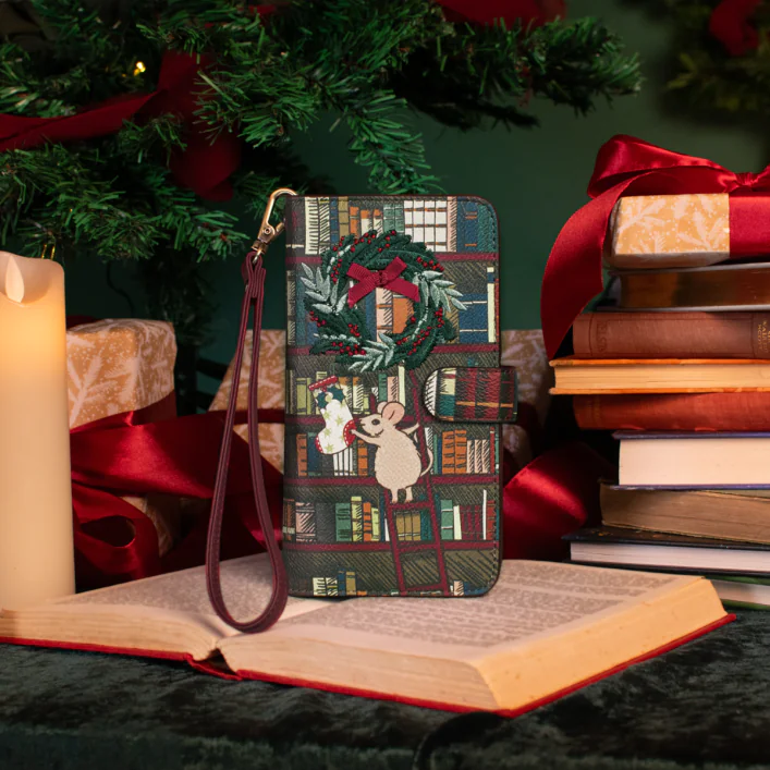 Vendula Christmas Library Universal Flip Phone Case
